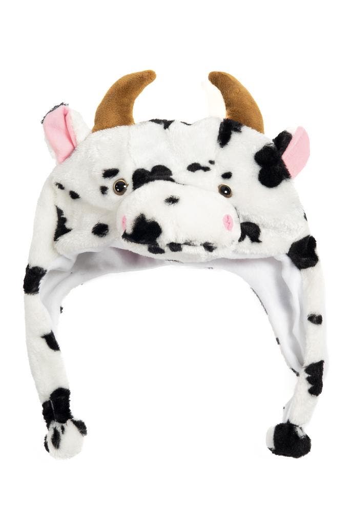 Muts Flappen Zwart Witte Koe Laplander met Oortjes Wit Stier, Kleding | Dames, Hoeden en Petten, Nieuw, Ophalen of Verzenden