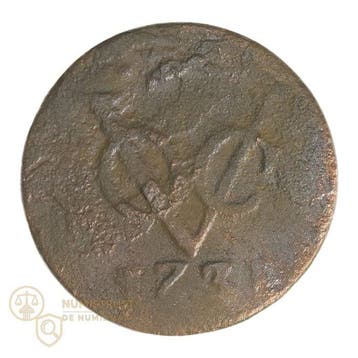 VOC - Gelderland. Lot van 9 verschillende V.O.C. duiten 1731, Postzegels en Munten
