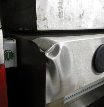 RVS Afzuigkap, B140 x D130 x H93,5 cm, zonder motor