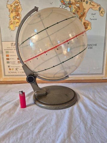Vintage Industrieel Educatieve Globe - Frans? - 1950-1960