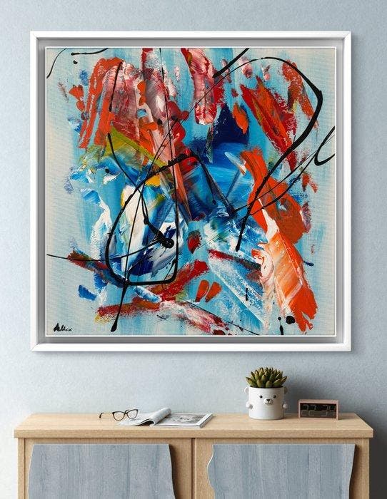 Ibrahim Al Dairi - Il Nostro Eterno, Antiek en Kunst, Kunst | Schilderijen | Modern
