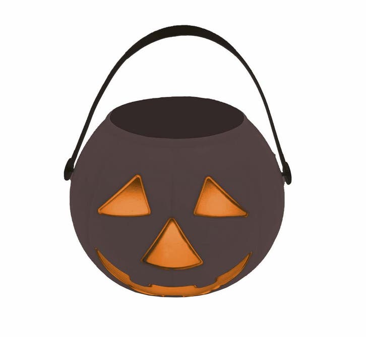 Zwarte Halloween Snoep Emmer Pompoen 15cm, Hobby & Loisirs créatifs, Articles de fête, Envoi