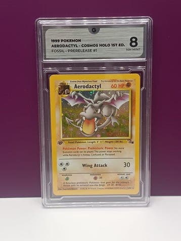 Pokémon - 1 Graded card - Aerodactyl Première édition - GG 8, Hobby & Loisirs créatifs, Jeux de cartes à collectionner | Pokémon