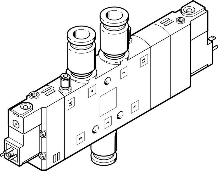 Festo 5/3 Électrovanne DAir Échappé QS-12 1600l/min -, Bricolage & Construction, Outillage | Autres Machines, Envoi