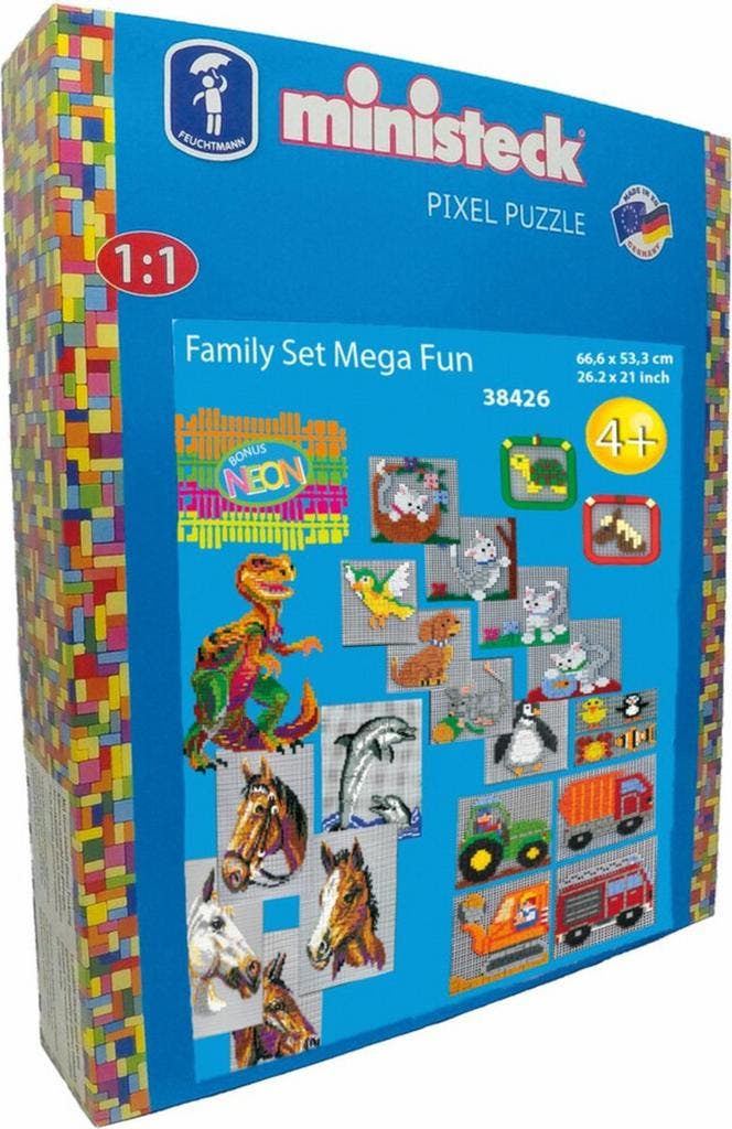 Ministeck Familieset - hobbypakket - Mega Fun - XXL Box -, Huis en Inrichting, Keuken | Keukenbenodigdheden, Nieuw, Verzenden