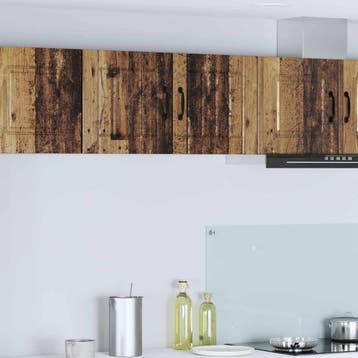 vidaXL Wandkast LUCCA 2 st Oud hout Bewerkt hout, Verzenden, Nieuw