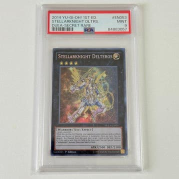 Konami - 2 Graded card - Yu-Gi-Oh! - Stellarknight Delteros, Hobby en Vrije tijd, Verzamelkaartspellen | Yu-gi-Oh!, Nieuw