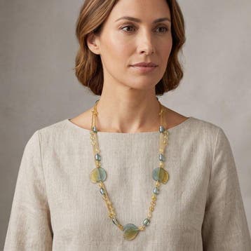 ketting - Halsketting - Goud 24 kt collier Murano