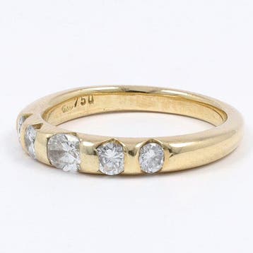 Bague - 18 carats Or jaune Diamant (Naturelle) - Diamant, Bijoux, Sacs & Beauté, Bagues