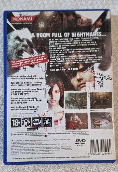 Sony - Playstation 2 (PS2) - Silent Hill 4: The Room -, Consoles de jeu & Jeux vidéo, Consoles de jeu | Accessoires Autre