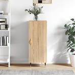 vidaXL Dressoir 34,5x34x90 cm bewerkt hout sonoma eiken, Huis en Inrichting, Kasten | Dressoirs, Verzenden, Nieuw