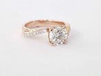 Bague de fiançailles - 14 carats Or rose - 1.72ct. tw.