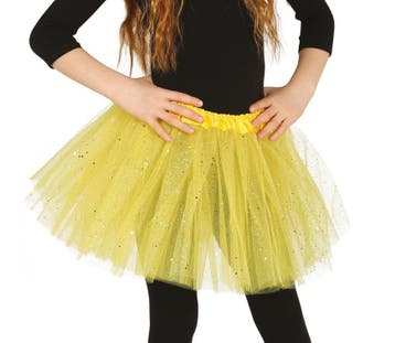 Gele Tutu Kind 31cm, Verzenden