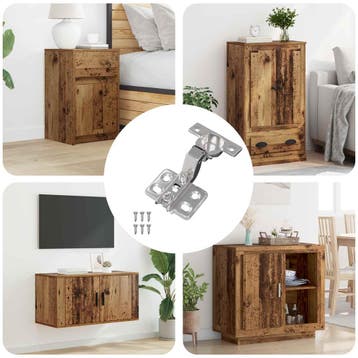 vidaXL Scharnier 254 st Nikkel 85 x 52,5 x 9,5 mm IJzer, Doe-het-zelf en Bouw, Verzenden, Nieuw