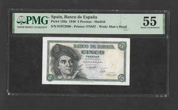 Espagne. - 2 Banknotes - various dates (Sans prix de