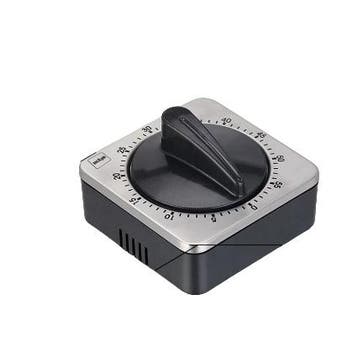 Kookwekker Analoog Zwart Vierkant Timer, Verzenden