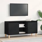 vidaXL TV Kast Zwart Eiken 102 x 35 x 50 cm Bewerkt hout, Verzenden, Nieuw