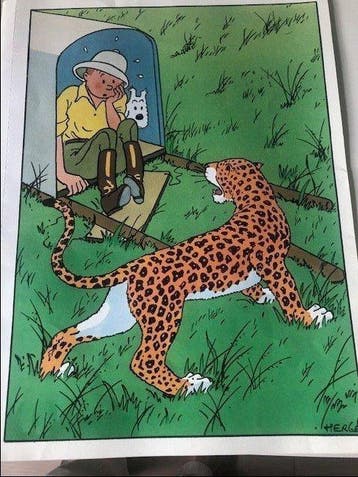Kuifje - 1 album daffiches - Casterman, Nieuw