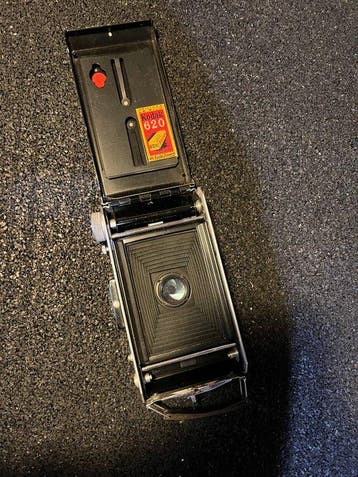 Kodak Titre : Appareil photo ancien Kodak pliant à soufflet, Nieuw