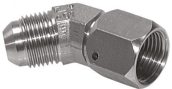 45°  JIC  Gebogen UNF Koppeling 1/2''-20 Buitendraad X, Bricolage & Construction, Bricolage & Rénovation Autre, Envoi