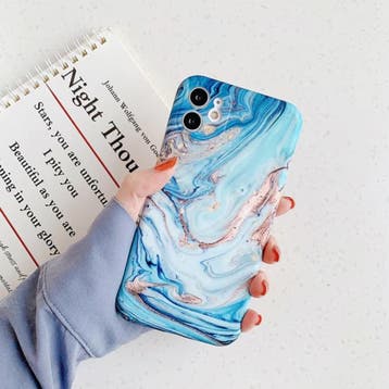 iPhone 11 Pro Max Hoesje Marmer Textuur - Shockproof Glossy, Verzenden, Nieuw