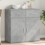 vidaXL Dressoir 79x38x80 cm bewerkt hout betongrijs, Huis en Inrichting, Verzenden, Nieuw