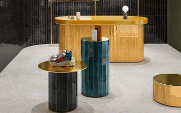 Wandtegel Ragno Fusion Senape Geel Kleinformaat 6x25, Ophalen of Verzenden, Wandtegels