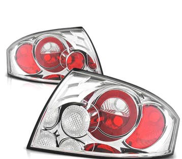 FEUX ARRIÈRE POUR AUDI TT 8N 99-06 CHROMÉ, Verzenden