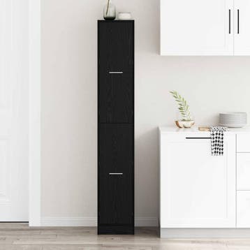 vidaXL Apotheekkast patroon patroon 30 x 41 x 174,5 cm Zwart, Verzenden, Nieuw