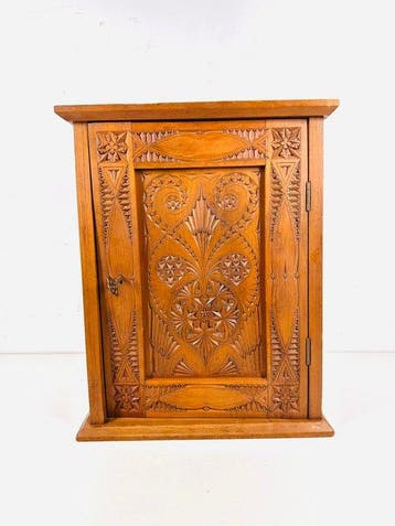 Kabinet - Nederlandse Friese chip-snijkast van hout - Hout -