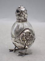 Zoutvat - .800 zilver - Vormgegeven als een vogel