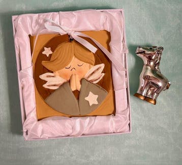 Fantin Argenti / Cuorematto - Beeldje - Ceramic Clay Angel