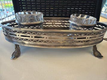 Inktpot (3) - Calamaio da scrittore - .800 zilver, Kristal