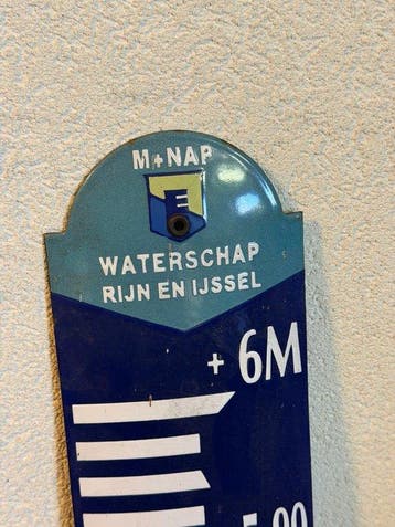 Waterschap nap - Emaille plaat - Emaille, Staal