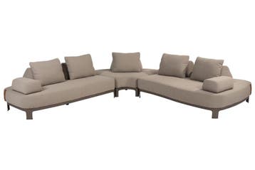 4 Seasons Outdoor Santorini hoek loungebank terre met