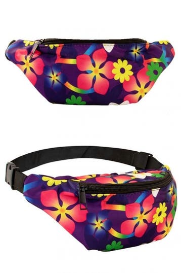 Heuptasje Flower Power Paars, Verzenden, Nieuw