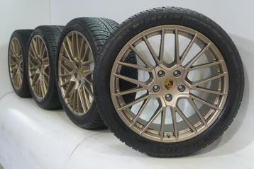 Porsche Cayenne E3 21 inch velgen Michelin Winterbanden Orig, Ophalen of Verzenden