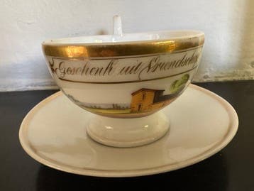 Pickenhammer Bohemen - Tasse et soucoupe (2) - Vriendschaps, Antiek en Kunst