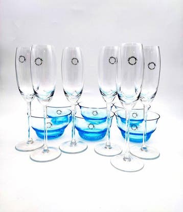 V.Nason&C. - Drinkset - Collectie Canaletto - Muranoglas -
