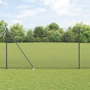 vidaXL Gelast Draadhek met Spikes 10 x 1,6 m PVC-gecoate, Verzenden, Nieuw