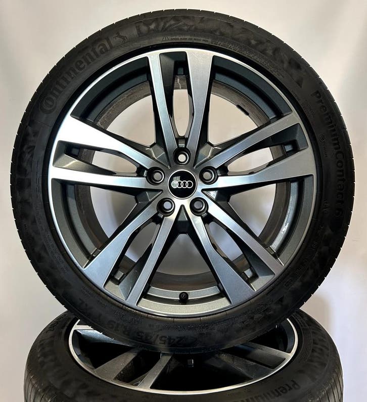 Audi A6 S6 C8 | 19 inch S-Line Velgen + Banden, Auto-onderdelen, Banden en Velgen, 19 inch, Zomerbanden, 245 mm, Personenwagen
