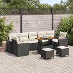 vidaXL Tuinbank Set met kussen 13 pcs Beige en Crème poly, Verzenden, Nieuw