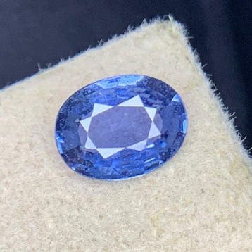 Zonder minimumprijs - 1 pcs Blauw, Violet Saffier - 1.03 ct