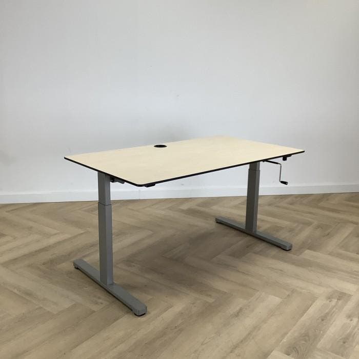 Eromes slingerbureau, 140x80 cm, Ahorn - grijs, Huis en Inrichting, Bureaus, Gebruikt