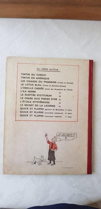Tintin T9 - Le Crabe aux Pinces dOr - A22 - 1 Album -, Livres