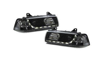 Xenon Look Koplampen met Devil Eyes voor BMW 3 Serie E36, Ophalen of Verzenden