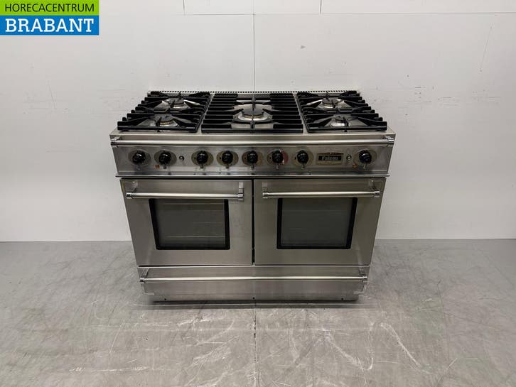 RVS Falcon 5 Pits Fornuis met dubbele oven Propaan + 400V, Zakelijke goederen, Horeca | Keukenapparatuur, Ophalen of Verzenden