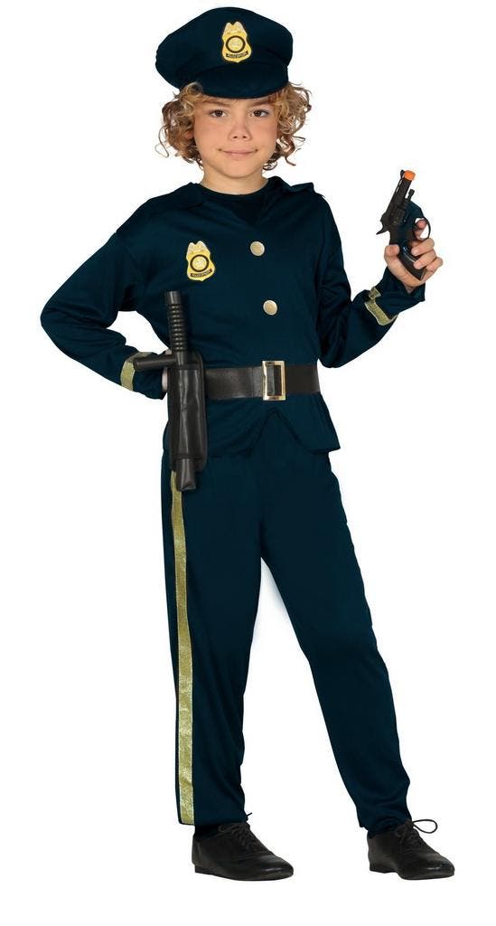 Politiepak Kind Goud, Enfants & Bébés, Costumes de carnaval & Déguisements, Envoi
