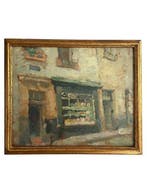 Gaston Haustrate (1878-1949) - Brussels streetview., Antiek en Kunst