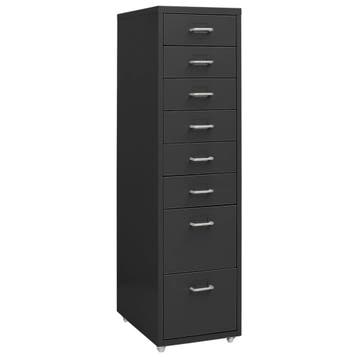 vidaXL Ladeblok verrijdbaar 28x41x109 cm metaal, Verzenden, Nieuw